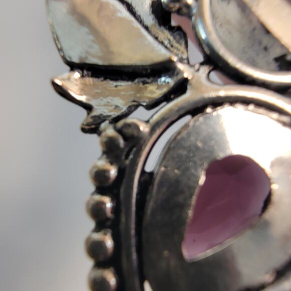 Necklace Pendants Handmade Jewelry Watermelon Tourmaline Amethyst Silver Pendant - Picture 9 of 10